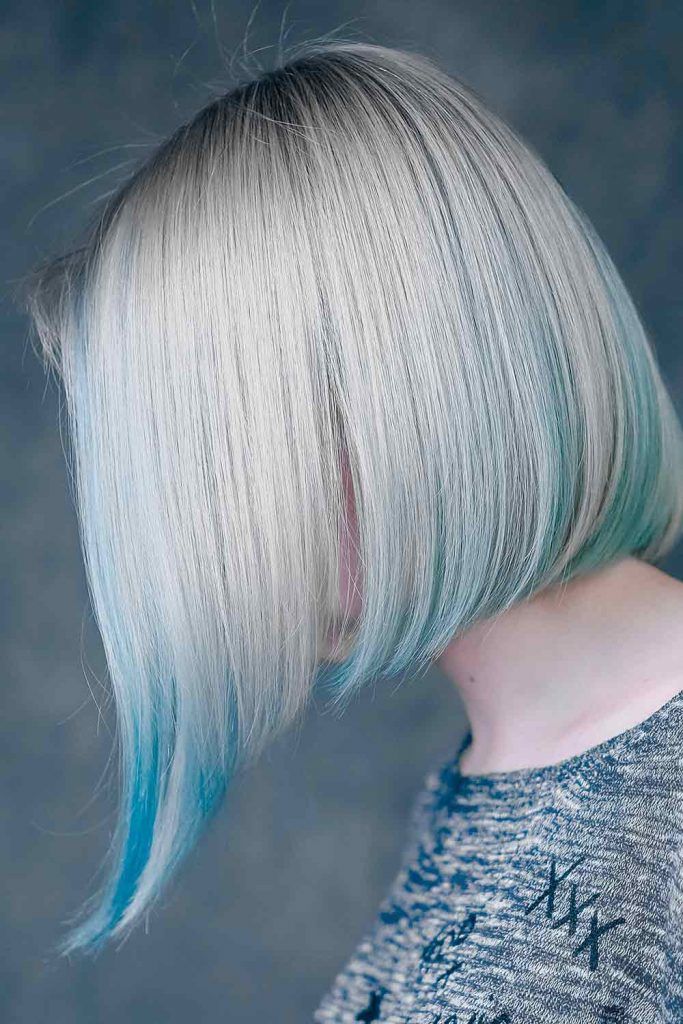 Aqua To Siver Ombre