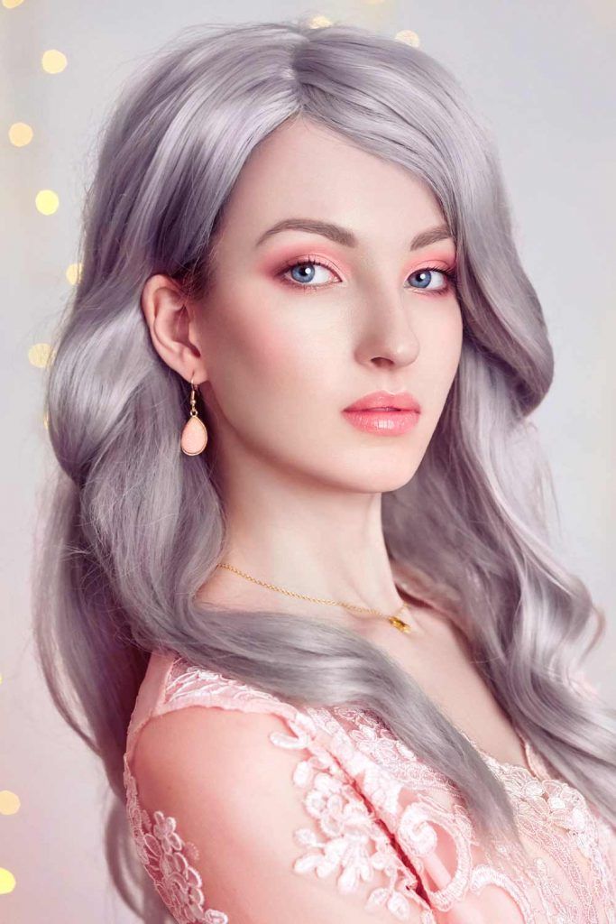 Silvery Gray Hair