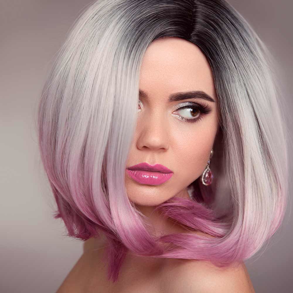 Share 83 Gray Hair With Purple Highlights Super Hot Vn 4023