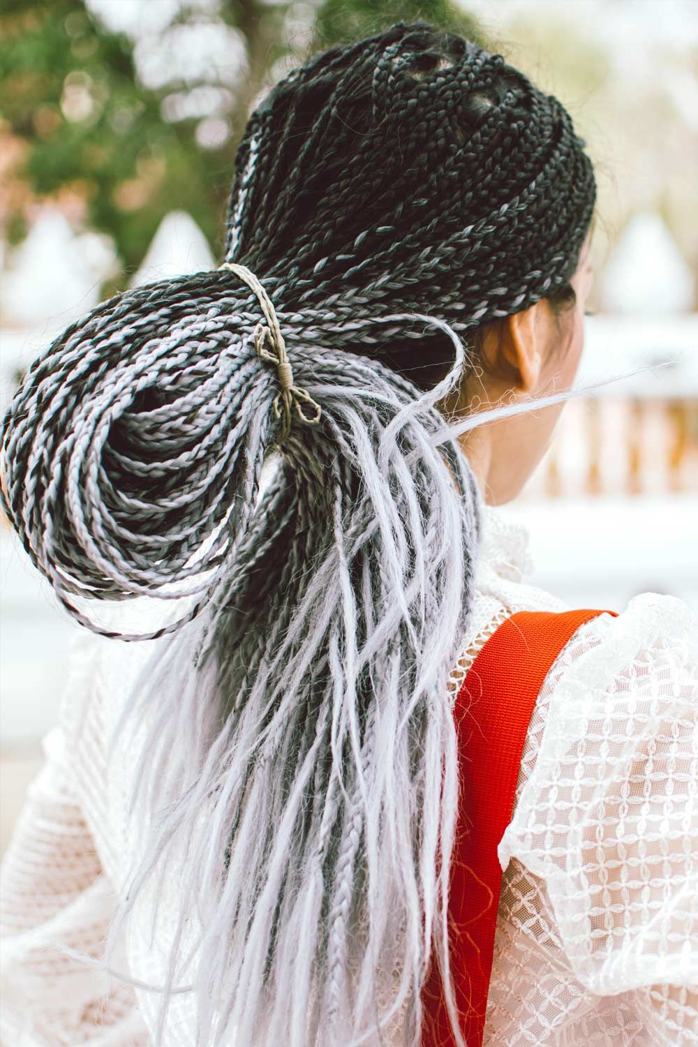 Grey Ombre Kanekalon Hair