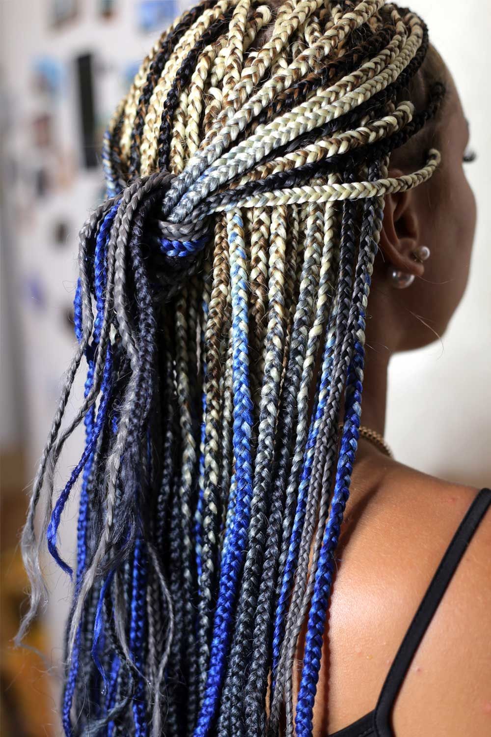 Hairstyle With Tiny Braids