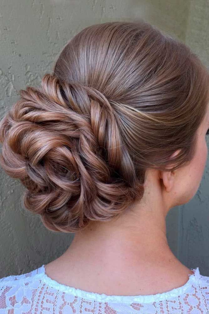 Sock Bun With Braid #longhairstyles