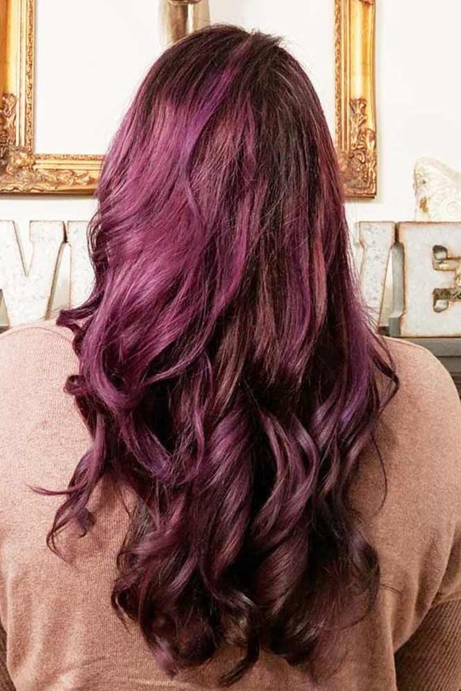 Red Brown Purple Hair / Nutrisse Ultra Color Dark Intense Violet Hair