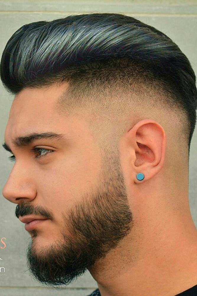 best hairstyles for men layered black grey highlighted cut