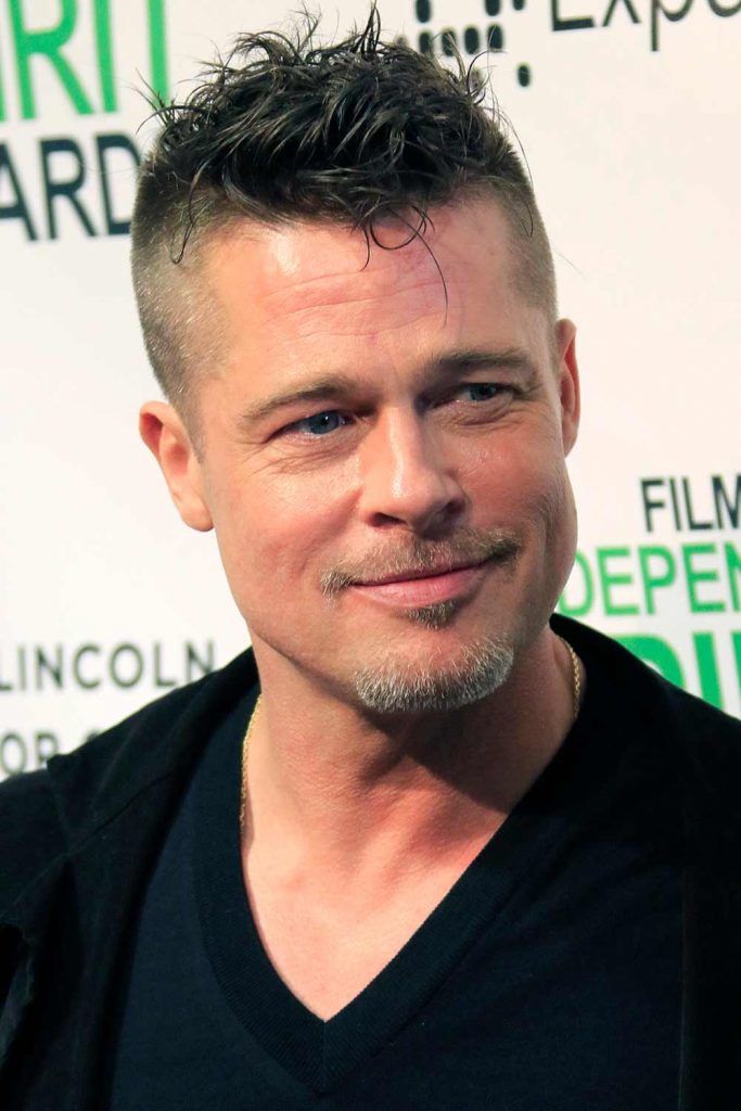 Corte de cabelo alto e justo #menshairstyles #bradpitt