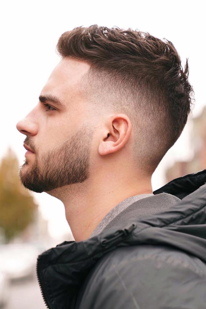 Corte curto ligeiramente com degradê #menhairstyles #hairstyles