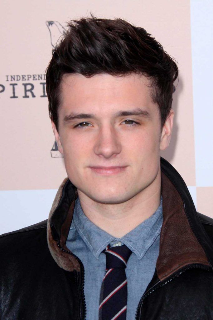 Medium Length Modern Classic Men’s Haircut #menshairstyles #joshhutcherson