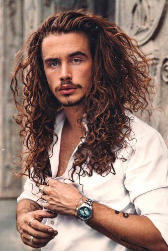 Long Curly Voluminous Hair #menahaircuts #haircutsformen #longhair #curlyhair