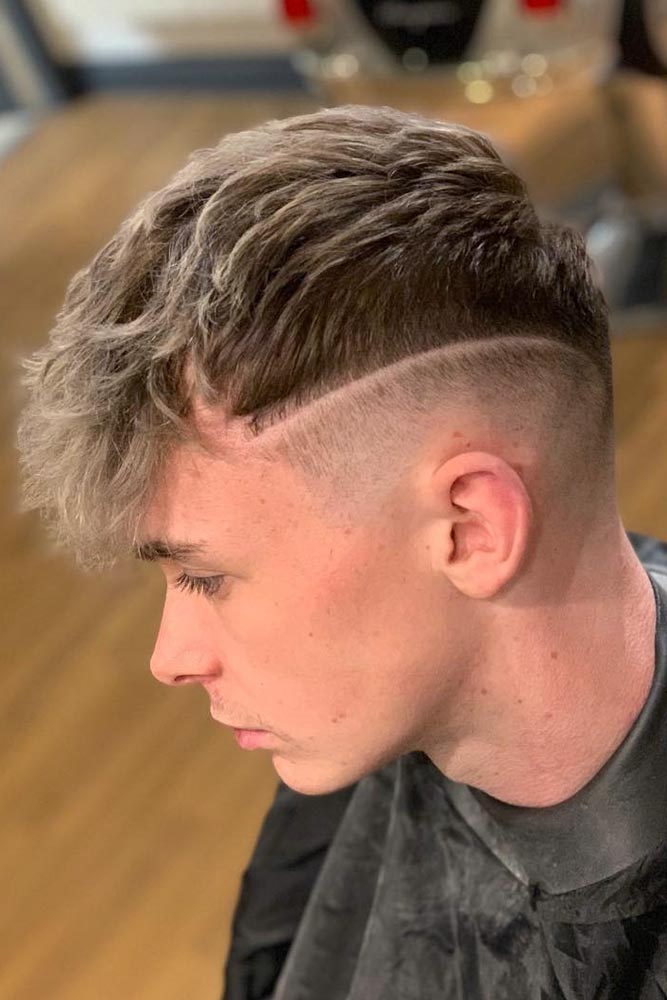 Long Fringe Cut Surgical Line High Fade #menhairstyles #hairstyles