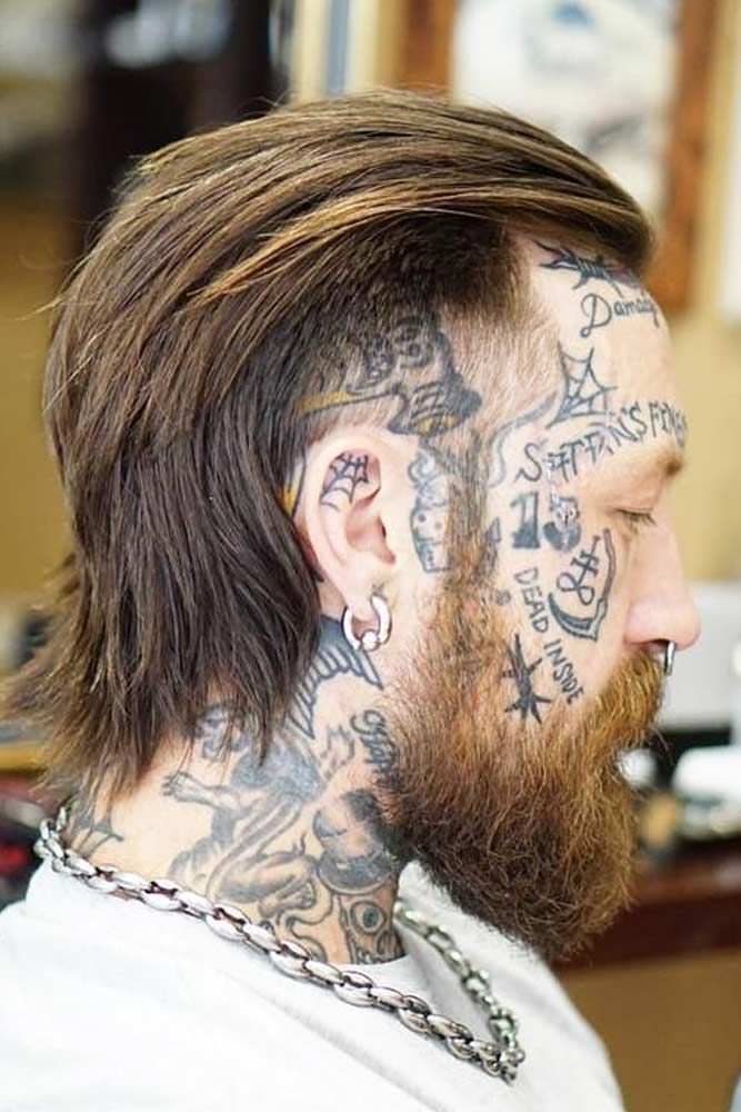 best mens hairstyles mullet tapered sides