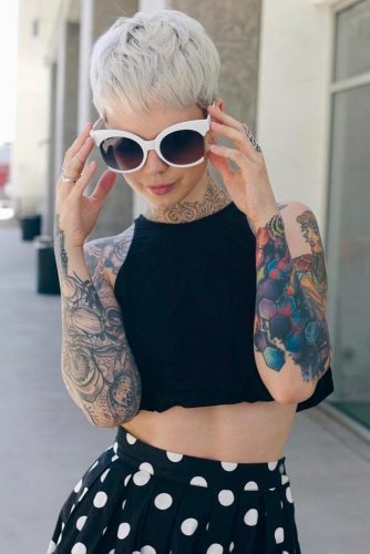 Layered Blonde Pixie picture1