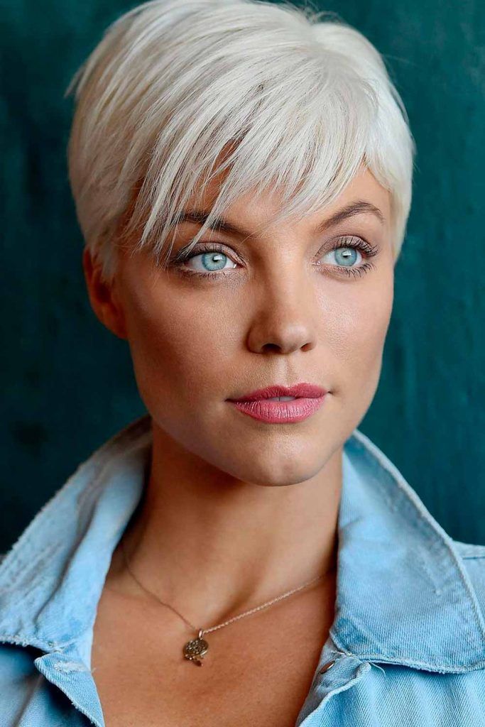 White Blonde Pixie Haircuts