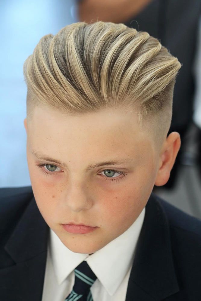 Blonde Swept Back Hairstyles #boyshaircuts #haircuts #hairstyles