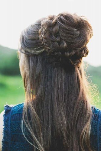 Lovely Half Braided Buns picture 3