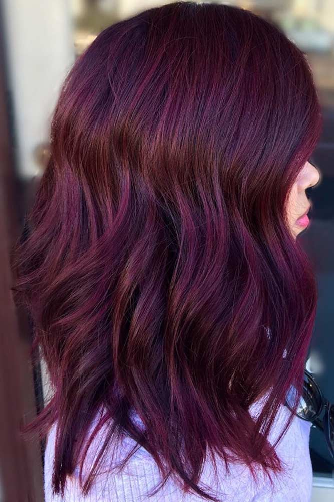 Stupefying Gallery Of Dark Burgundy Hair Concept