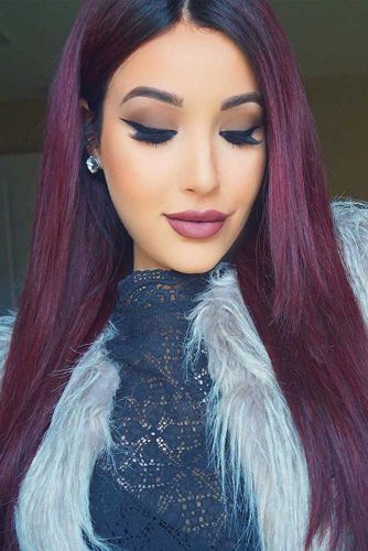 Deep Burgundy Hair