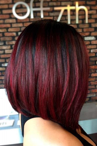 Black Red Balayage