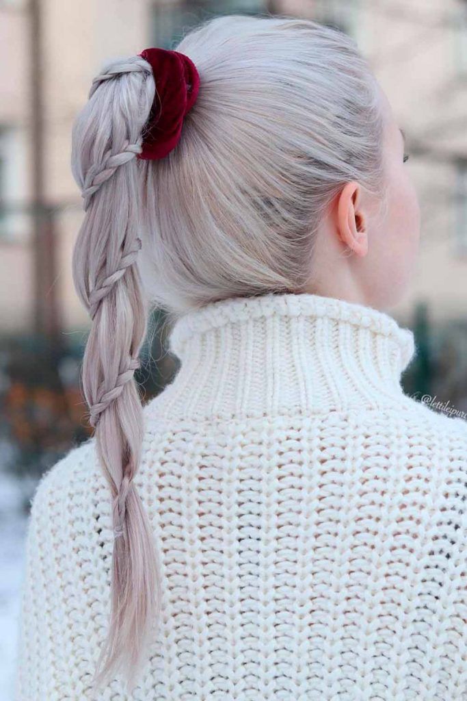 Sweet Braided Ponytails