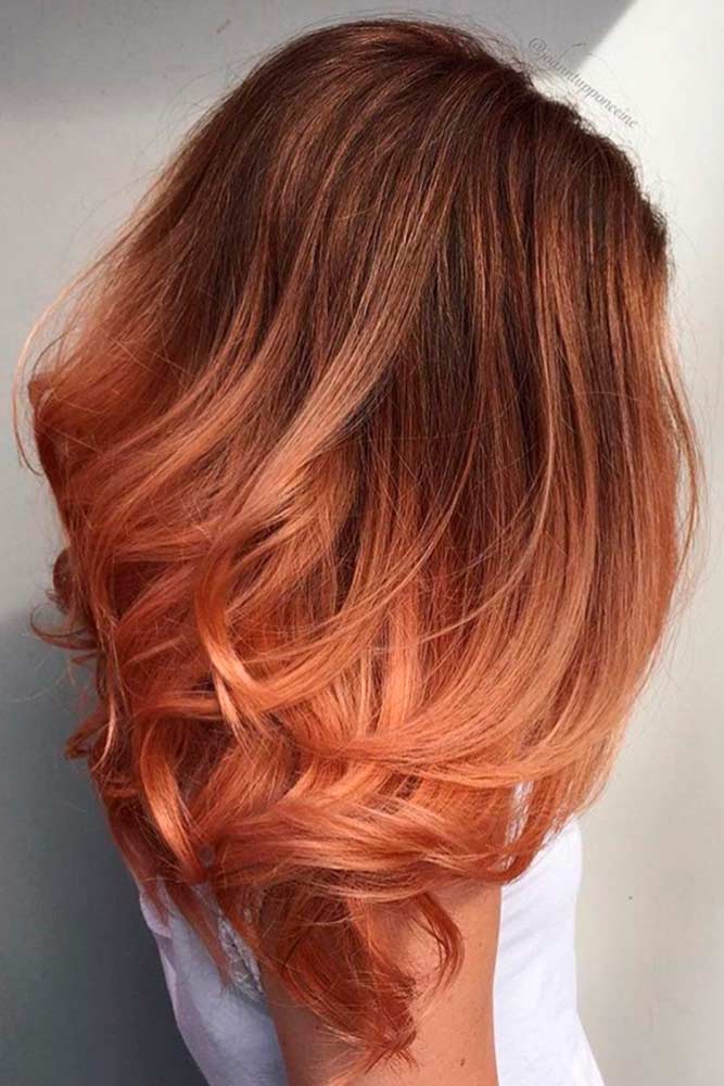 45 Peach Hair Is The Newest Trend