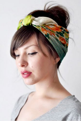 Cute Hairstyles with Scarves picture 3