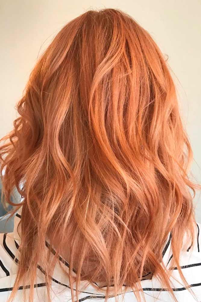 strawberry blonde hair