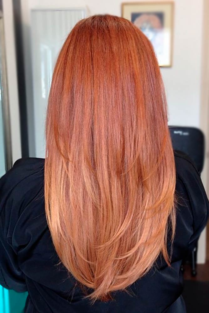 reverse ombre strawberry blonde hair