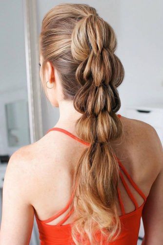 Perfect Braided Pony #braids