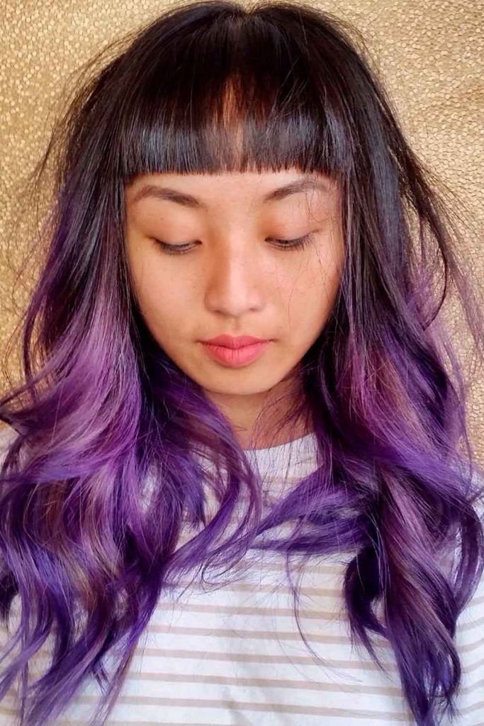 Lilac Hair Color Balayage