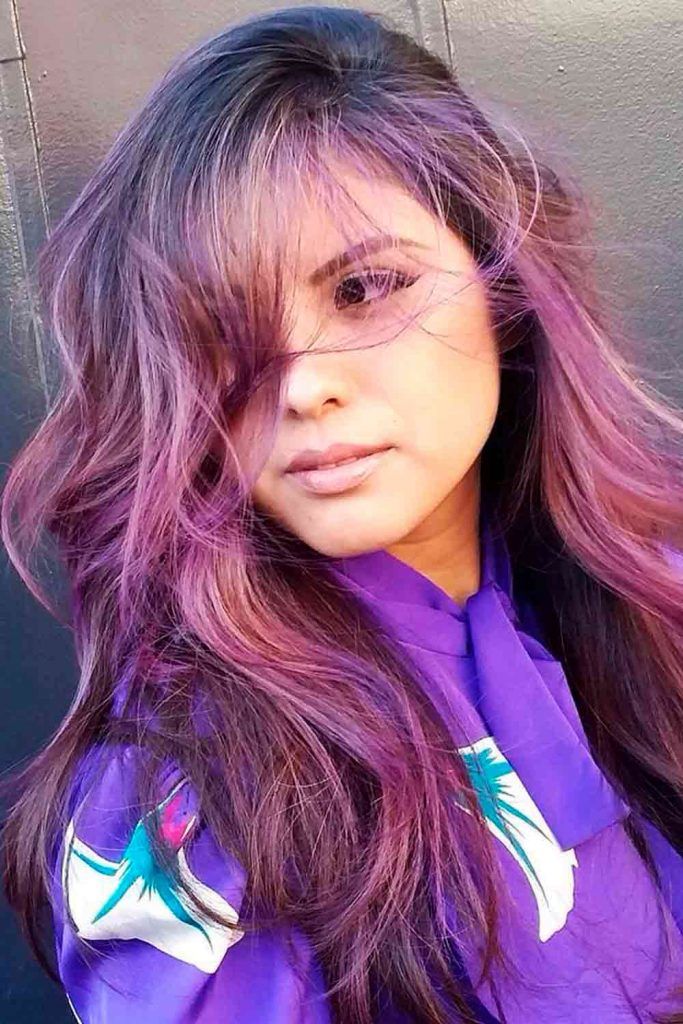 Chocolate Lilac Hair Ideas For Your Brown Hair