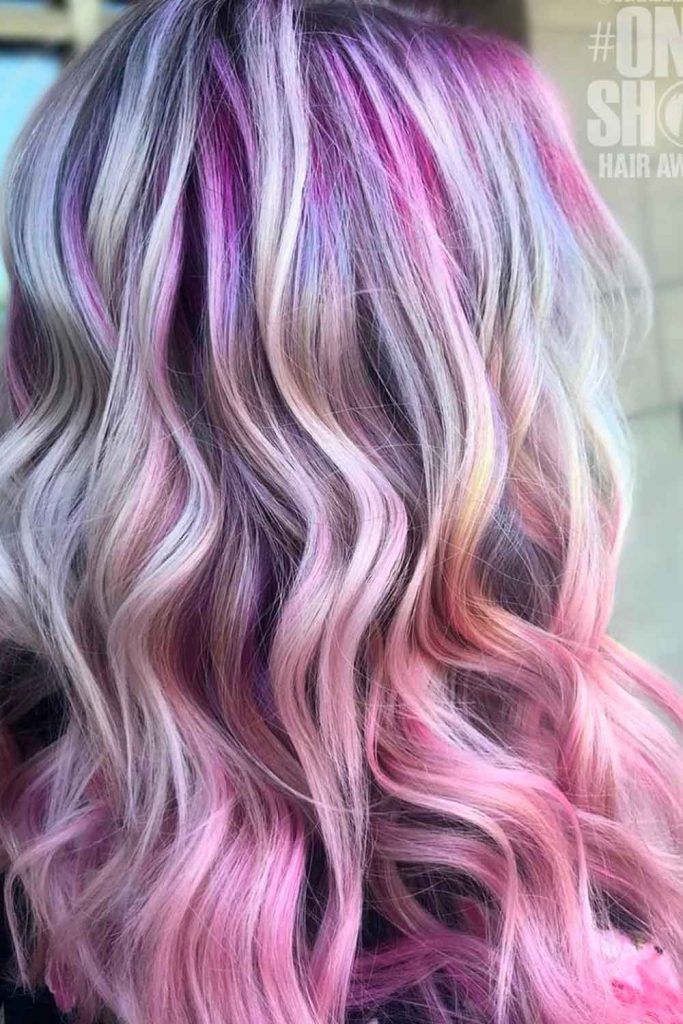 Pastel Lilac Hair Rainbow