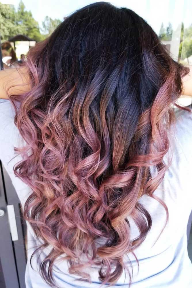 Subtle Chocolate Lilac Ombre #chocolatelilachair #lilachair