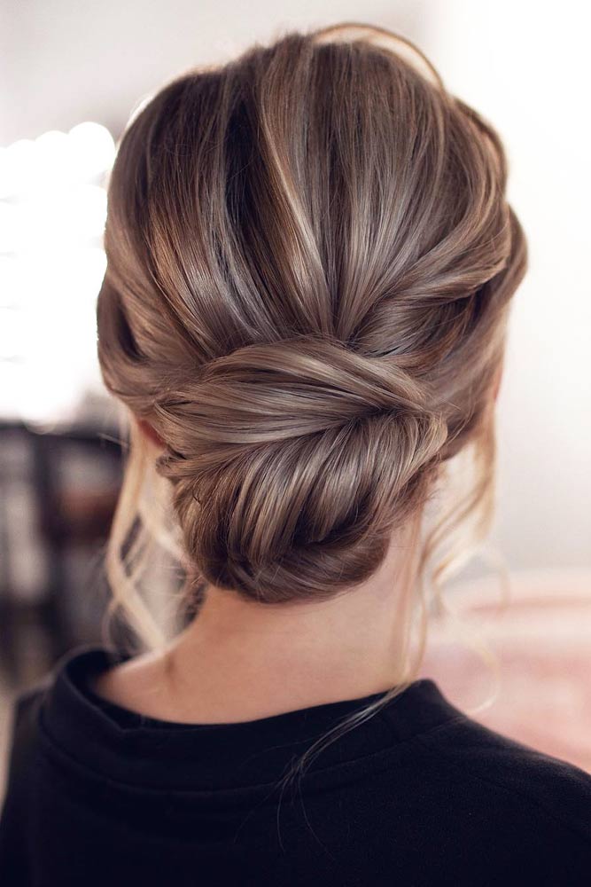 Elegant Chignon Bun #homecominghairstyles #homecoming #hairstyles #chignon #bunhairstyles