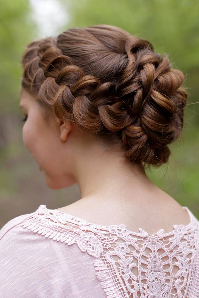 Fascinating Dutch Braid Updo #homecominghairstyles #homecoming #hairstyles #braids #updohairstyles