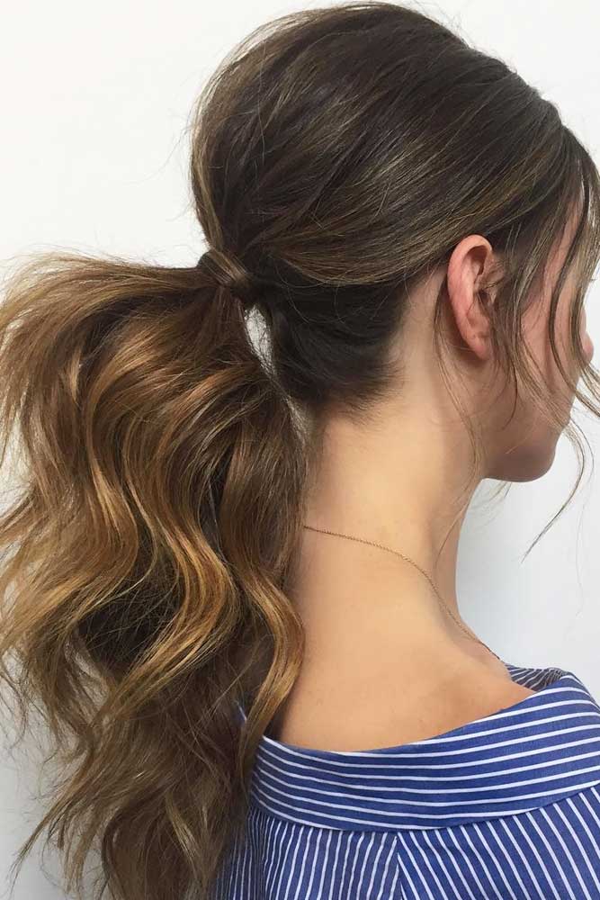 Trendy Messy Low Ponytails picture 1