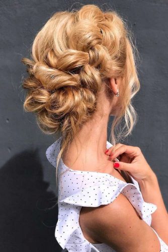 Braids Into Low Bun Updos Dutch #updo #braids #bun