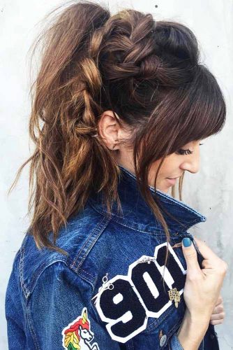 Cool Braided Ponytails Dutch #braids #ponytail
