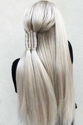 Hairstyles Ideas With Infinity Braids Half-Up #braids #halfup