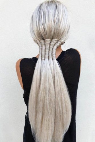 Hairstyles Ideas With Infinity Braids Low Pony #braids #ponytail
