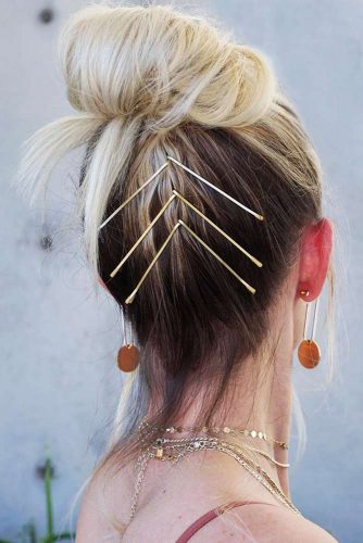 Hairstyles With Pins Knot #updo #knot #pins