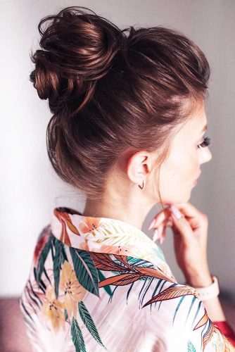 High Updo Styles Bun #bun #updo