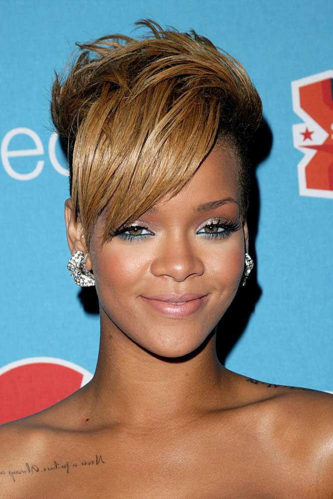 Long Pixie Cut Rihanna 