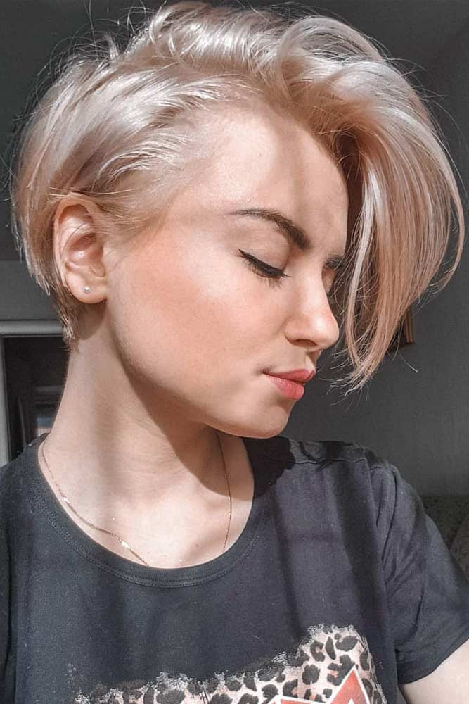 Cute Long Side Pixie Cut #pixiecut #haircuts #longpixie #shorthair