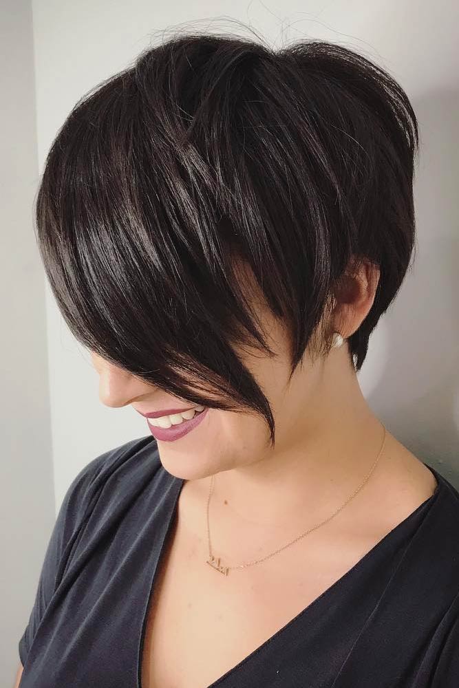 Asymmetrical Pixie Cut With Long Bangs #pixiecut #haircuts #longpixie #shorthair