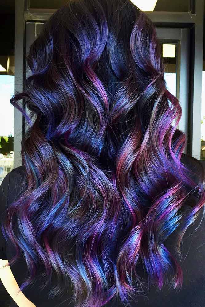 35 Unique Purple And Black Hair Combinations 