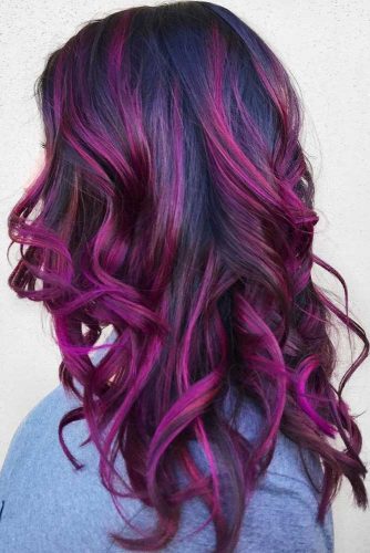 35 Unique Purple And Black Hair Combinations