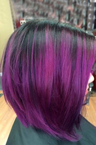 35 Unique Purple and Black Hair Combinations