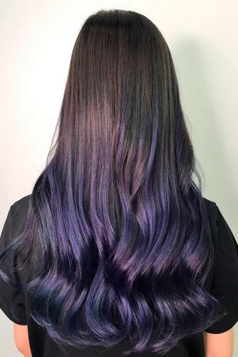 35 Unique Purple And Black Hair Combinations