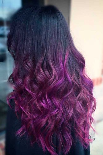 35 Unique Purple And Black Hair Combinations Lovehairstyles Com,Where To Hang Curtains On Wall