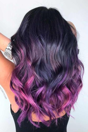 35 Unique Purple and Black Hair Combinations ...