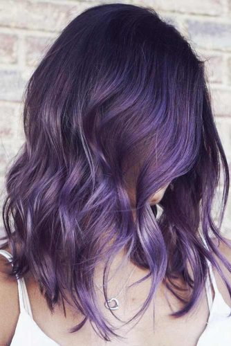 35 Unique Purple And Black Hair Combinations